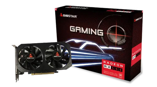 Placa video Biostar Radeon RX 560 Gaming, 4GB, DDR5, 128 bit