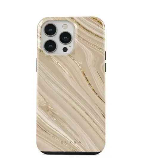 Protectie Spate Burga Dual Layer Full Glam pentru Apple iPhone 14 Pro Max (Maro)