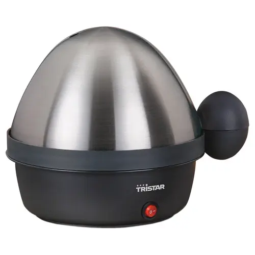 Fierbator pentru oua Tristar EK-3076, 7 Oua, Negru/Inox