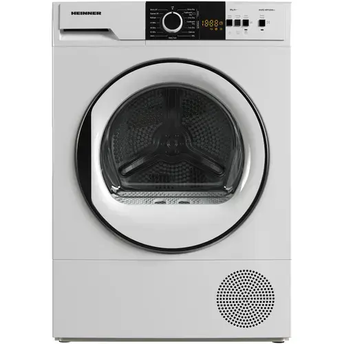 Uscator de rufe Heinner HHPD-V8T1CHA++, Pompa de caldura, 8 kg, 15 programe, Clasa A++, Display LED, Lumina cuva, Indicator curatare filtru scame, Indicator rezervor colectare apa plin, Blocare acces copii, Alb