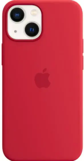 Protectie Spate Apple pentru Apple iPhone 13, Silicon (Rosu)