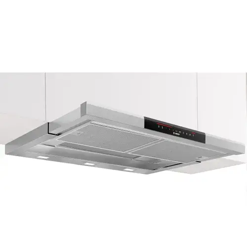 Hota telescopica incorporabila DFS097K51, Putere de absorbtie 700mc/h, Touch control, Senzor PerfectAir, EcoSilence Drive, Clasa B, 90 cm (Inox)