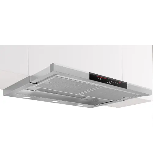 Hota telescopica incorporabila DFS097K51, Putere de absorbtie 700mc/h, Touch control, Senzor PerfectAir, EcoSilence Drive, Clasa B, 90 cm (Inox)