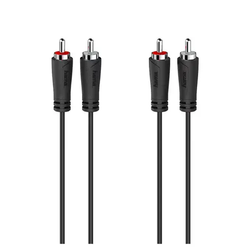 Cablu Hama 205257, 2x RCA  - 2x RCA, 1.5 m (Negru)