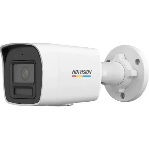 Camera de supraveghere exterior IP Bullet ColorVu Hikvision DS-2CD1027G2H- LIU(4MM), 2MP, lentila fixa 4mm, IR 30M, Microfon, IP67