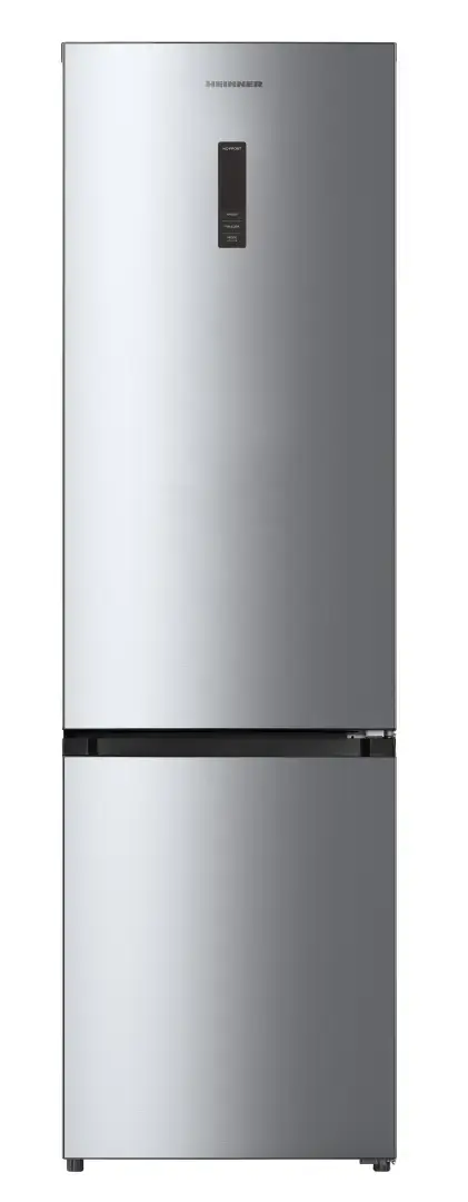 Combina frigorifica HEINNER HCNF-HM377INVXC, 377 l, No Frost, Clasa C, Compresor Inverter, Lumina LED, Functie ECO, Functie Vacanta, H 200.5 cm (Inox)