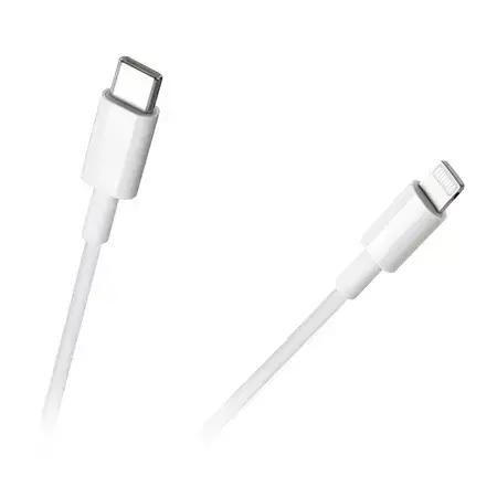 Cablu de date REBEL RB-6009-100-W, USB TIP C - LIGHTNING,  100cm