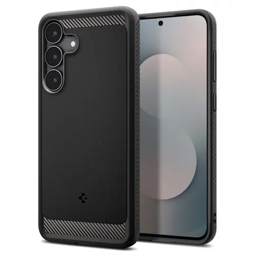 Husa pentru Samsung Galaxy S25 FE, Spigen, Rugged Armor, Neagra Mata