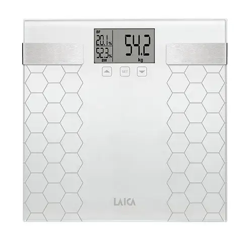 Cantar cu compozitie corporala Laica PS5014, 180 kg (Alb)
