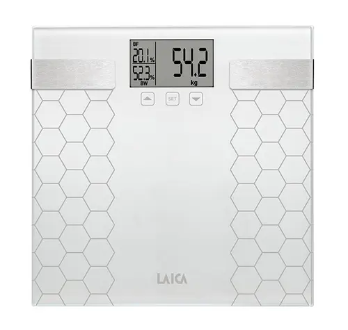 Cantar cu compozitie corporala Laica PS5014, 180 kg (Alb)