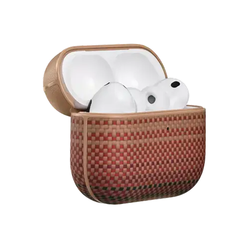 Carcasa Pitaka pentru AirPods Pro 3, Fibra de Aramida (Multicolor)