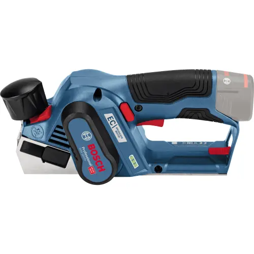 Rindea cu acumulator Bosch Professional GHO 12V-20, 56 mm latime lucru, 14.500 RPM, 17 mm adancime falt + 2 cutite de rindea