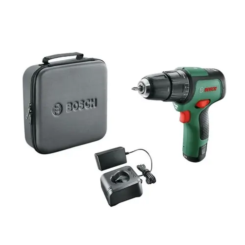 Masina De Gaurit Cu Percutie Bosch 06039B6104 Cu Acumulator 2 Trepte De Putere EasyImpact 12 Plus Cap Surubelnita Verde/Negru