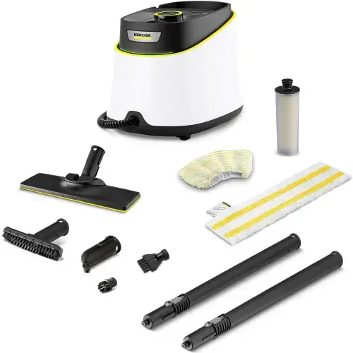 Aparat de curatat cu abur multifunctional Karcher SC 3 Deluxe, 1.513-430.0, putere incalzire 1900W, 3.5bar, incalzire 0.5 min (Alb/Negru)