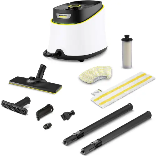 Aparat de curatat cu abur multifunctional Karcher SC 3 Deluxe, 1.513-430.0, putere incalzire 1900W, 3.5bar, incalzire 0.5 min (Alb/Negru)