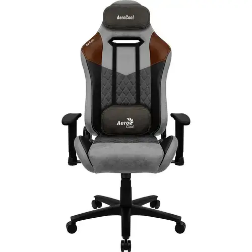 Scaun Gaming Aerocool Duke AeroSuede AEROAC-280DUKE-GREY, Max 150 kg, 125-135 cm, Piele intoarsa (Gri)