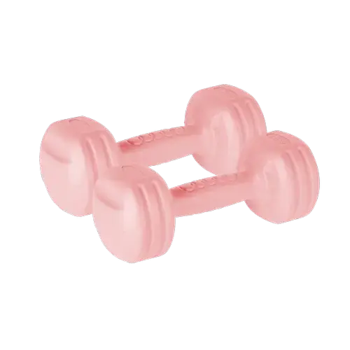 Set gantere Rebel Active RBA-2306, 2x 1.5kg (Roz)