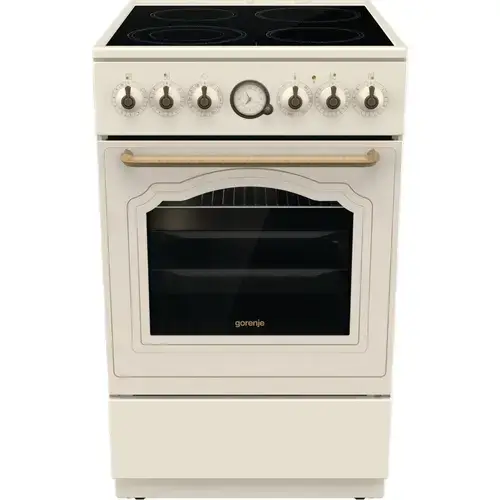Aragaz cu baza ceramica Gorenje GECS5B70CLI, 70L, 4 arzatoare pe gaz, clasa energetica D (Bej)