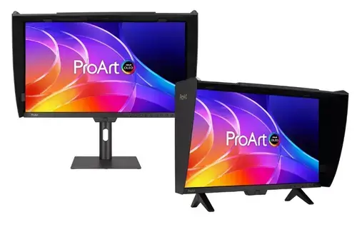 Monitor QD-OLED ASUS 26.5inch ProArt PA27USD, UHD (3840 x 2160), HDMI, DisplayPort, Boxe, Pivot, 240 Hz, 0.1 ms (Negru)