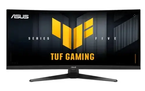 Monitor Gaming VA LED Asus 34inch VG34WQ5A, WQHD (3440 x 1440), HDMI, DisplayPort, Ecran curbat, Boxe, 200 Hz, 0.5 ms (Negru)