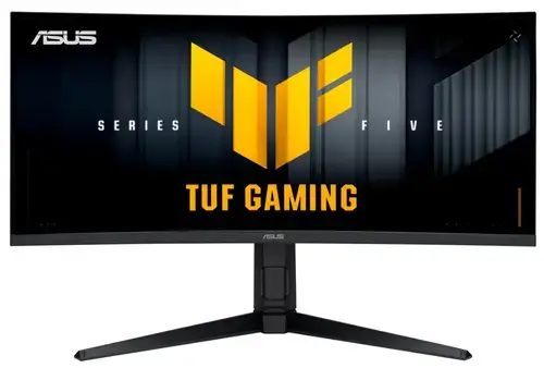 Monitor Gaming VA LED Asus 34inch VG34WQL5A, WQHD (3440 x 1440), HDMI, DisplayPort, Boxe, 200 Hz, 0.5 ms (Negru)