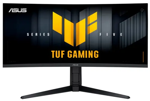 Monitor Gaming VA LED Asus 34inch VG34WQL5A, WQHD (3440 x 1440), HDMI, DisplayPort, Boxe, 200 Hz, 0.5 ms (Negru)