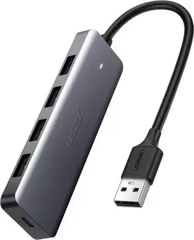 Hub USB Ugreen CM219 1x USB-C + 4x USB-A 3.2 Gen1 (50985B) (Negru)
