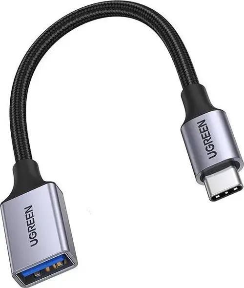 Adaptor USB Ugreen US378, USB la USB Type-C (Gri)