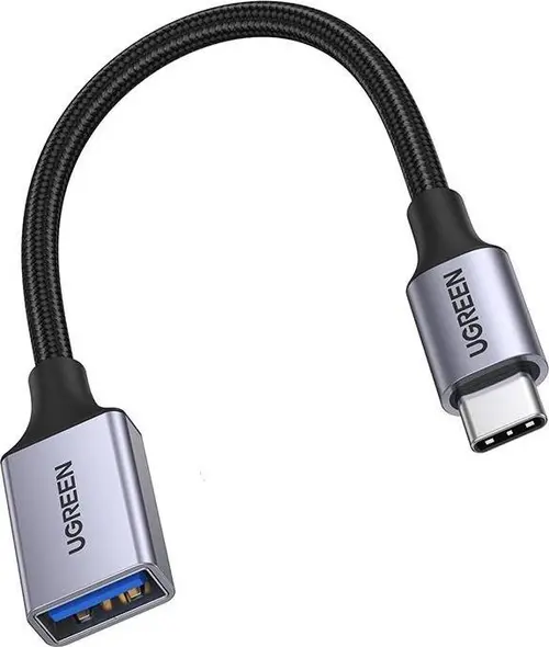 Adaptor USB Ugreen US378, USB la USB Type-C (Gri)