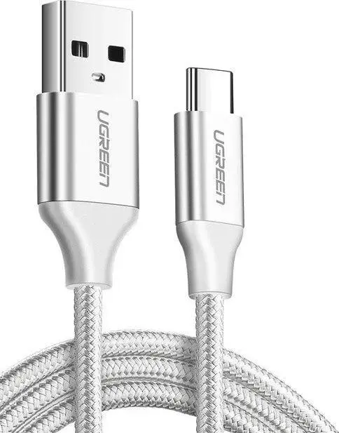Cablu de date Ugreen 60409, USB-A la USB-C, 3m (Alb)