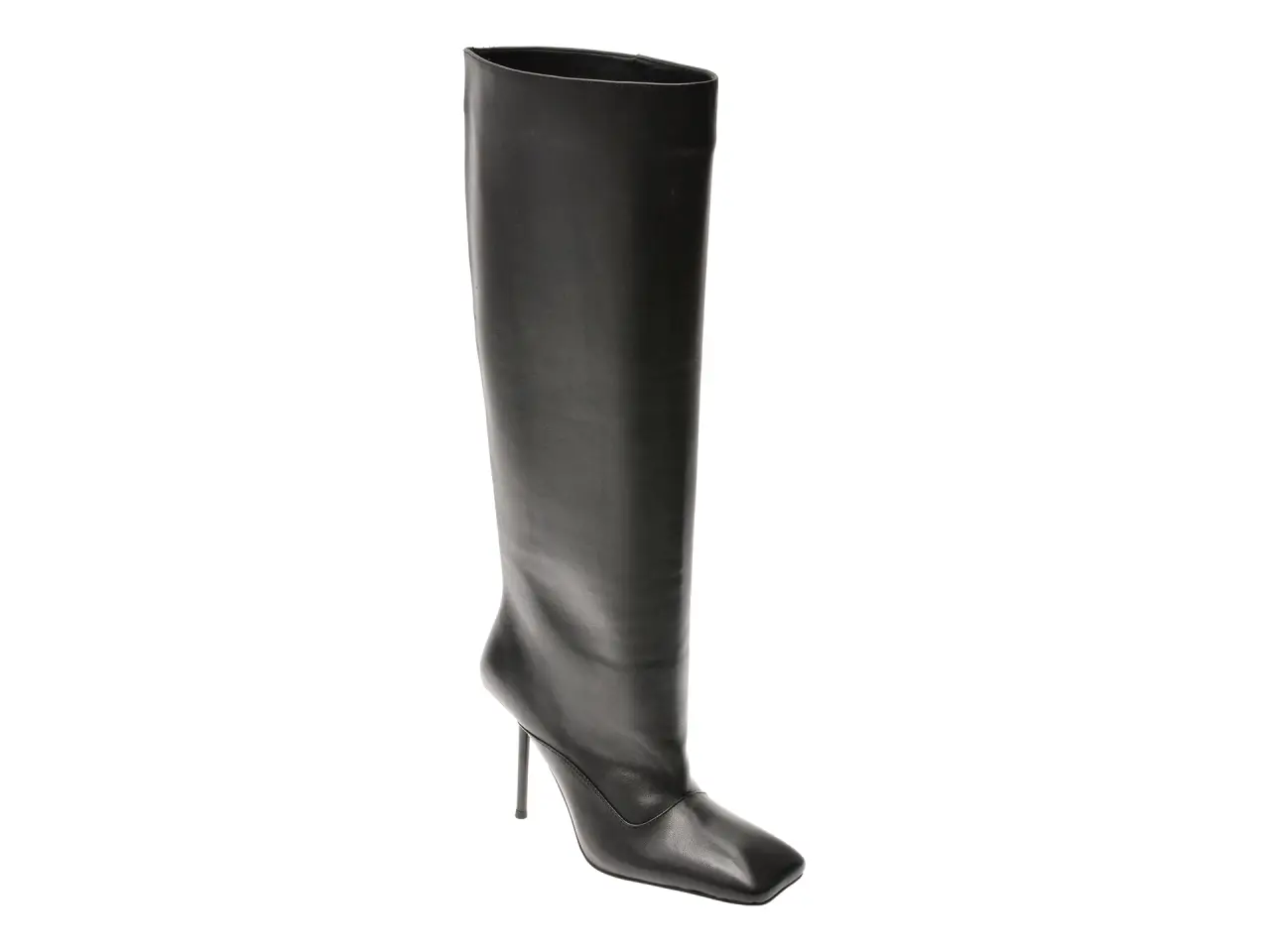 Cizme elegante EPICA PREMIUM negre, HF1432, din piele naturala