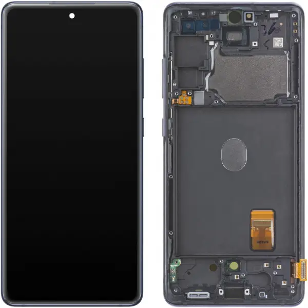 Display cu Touchscreen Samsung Galaxy S20 FE 5G G781, cu Rama, Bleumarin, Service Pack GH82-24214A