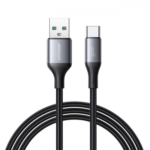 Cablu Date si Incarcare USB-A - USB-C Joyroom S-A28 Flash, 30W, 2m, Negru