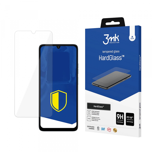 Folie de protectie Ecran 3MK HardGlass pentru Motorola Moto G06, Sticla Securizata, Full Glue