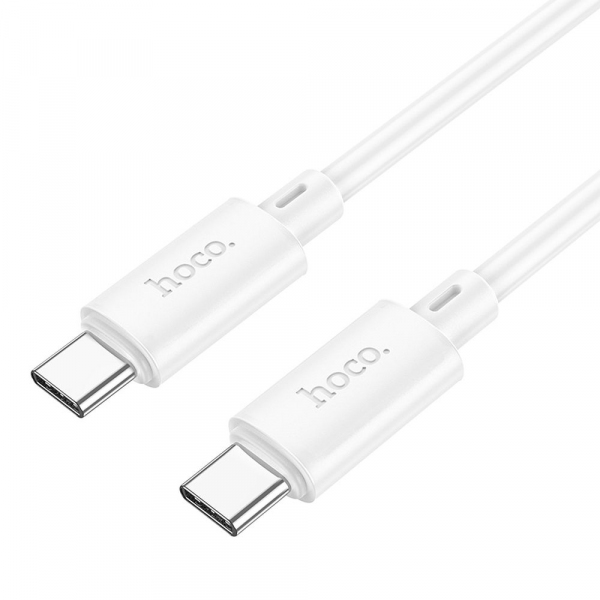 Cablu Date si Incarcare USB-C - USB-C HOCO X88, 60W, 1m, Alb