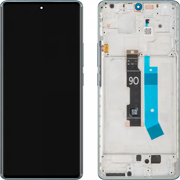 Display cu Touchscreen Xiaomi Redmi Note 14 Pro 4G, cu Rama, Albastru (Ocean Blue), Service Pack 560001000O600