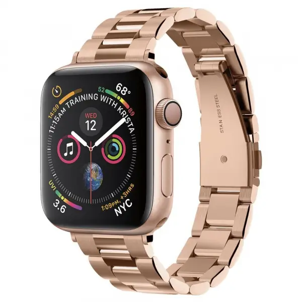 Curea Spigen Modern Fit pentru Apple Watch 42mm / 41mm / 40mm / 38mm Series, Roz Aurie 061MP25944