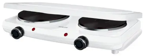 Plita electrica Sencor SCP 2271WH, 2 arzatoare, 2500 W (Alb)
