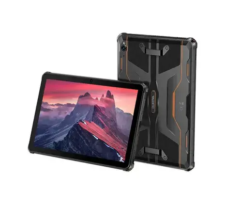 Tableta Oukitel RT9 Rugged, Procesor Unisoc T606 Octa-Core 1.6GHz, 6GB RAM, 256GB Flash, 16MP, Wi-Fi, Bluetooth, 4G, Dual SIM, Fara incarcator (Portocaliu)