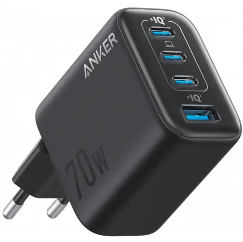 Incarcator Retea Anker Zolo A121CG11, 70W, 3.5A, 1 x USB-A, 3 x USB-C (Negru)