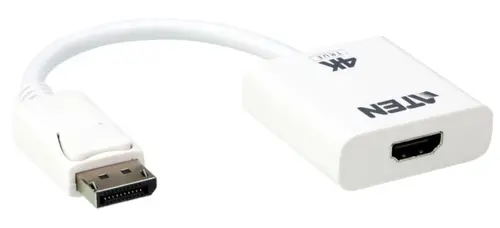 Cablu video Aten VC986B-AT, DisplayPort (T) la HDMI (M) (Alb)