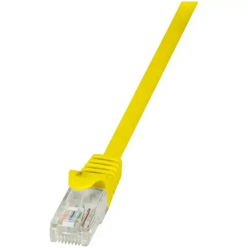 Cablu UTP LOGILINK Cat6, cupru-aluminiu, 7.5 m, galben, AWG24, CP2087U