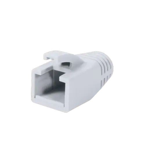 Set mansoane de protectie mufe RJ-45 Logilink MP0035W, pentru cablu UTP, FTP, SFTP, Cat6, plastic, 50 bucati, Alb