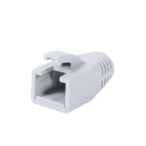 Set mansoane de protectie mufe RJ-45 Logilink MP0035W, pentru cablu UTP, FTP, SFTP, Cat6, plastic, 50 bucati, Alb
