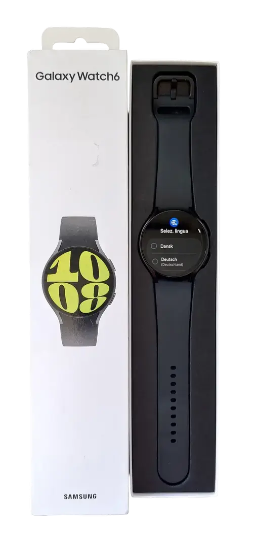 Smartwatch Samsung Watch 6 SM-R945 4G LTE, ecran AMOLED 1.47inch, 2GB RAM, 16GB Flash, Bluetooth 5.3, Carcasa Aluminiu, 44mm, Waterproof 5ATM (Negru)