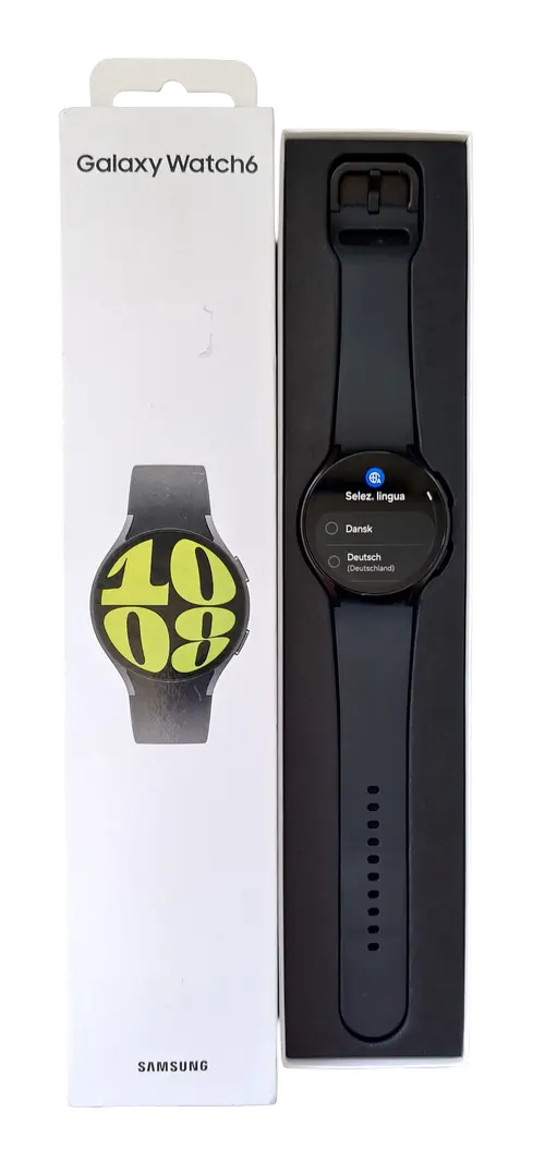 Smartwatch Samsung Watch 6 SM-R945 4G LTE, ecran AMOLED 1.47inch, 2GB RAM, 16GB Flash, Bluetooth 5.3, Carcasa Aluminiu, 44mm, Waterproof 5ATM (Negru)