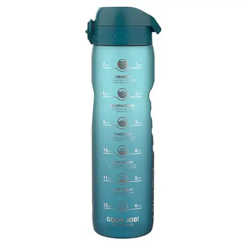 Sticla apa Times To Drink, recyclon, 1L, Teal&Blue - Ion8