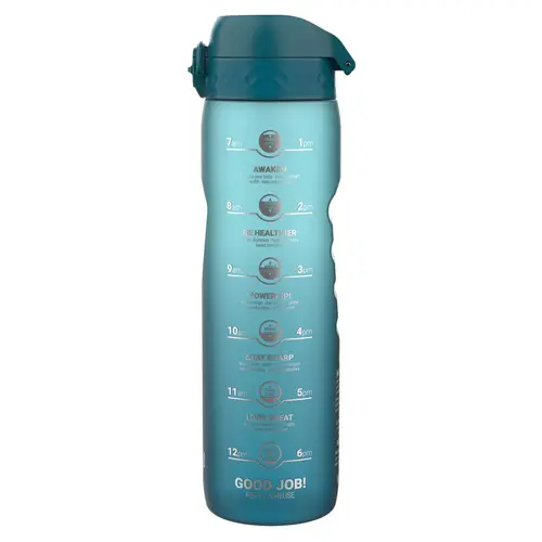 Sticla apa Times To Drink, recyclon, 1L, Teal&Blue - Ion8