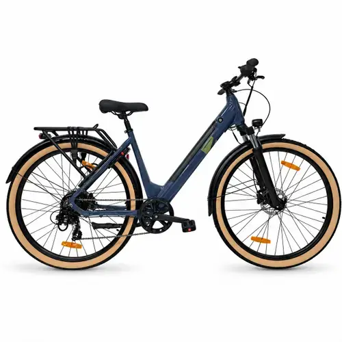 Bicicleta electrica Oras Devron 28200, roti 28 inch, cadru L, motor 250W, 7 viteze, Gri