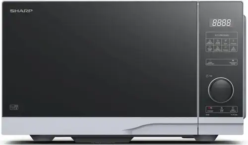Cuptor cu microunde Sharp YC-PS234AE-S, 23L, 900 W, Control Semi-Digital, 8 programe, 10 trepte putere (Argintiu)